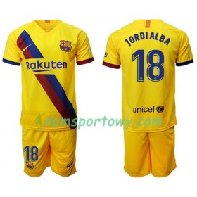 Koszulka FC Barcelona Jordi Alba 18 Dziecięcy Wyjazdowe Koszulki Piłkarskie 2019-2020 Krótki Rękaw 